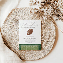 Load image into Gallery viewer, 2032 Touchdown Football Sports Baby Boy Shower Invite, Editable Template, Digital Download