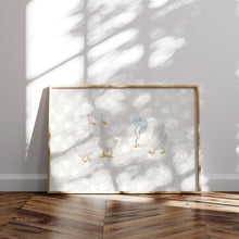 Load image into Gallery viewer, Watercolor whimsical silly goose art print 07-276