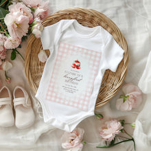 Load image into Gallery viewer, 0326 Strawberry Berry First Birthday Photo Invite, Editable Gingham Cake Template, Digital Download