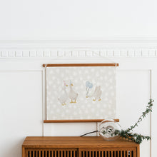 Load image into Gallery viewer, Watercolor whimsical silly goose art print 07-276