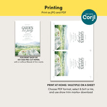 Load image into Gallery viewer, Mother’s Day Garden Tea Party Invitation Elegant Brunch Editable Template 0806