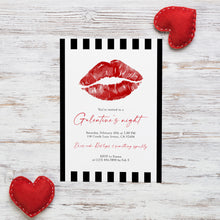 Load image into Gallery viewer, 0801 Galentine Night Out Party Invite, Valentines ladies Party, Editable Template, Digital Download