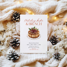 Load image into Gallery viewer, 2033 Christmas Brunch Invite, Friendsmas Bake & Brunch Party, Editable Digital Download