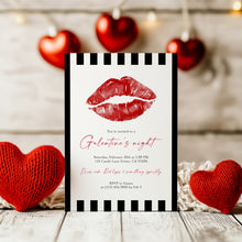 Load image into Gallery viewer, 0801 Galentine Night Out Party Invite, Valentines ladies Party, Editable Template, Digital Download