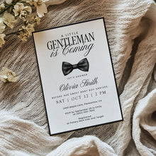 Load image into Gallery viewer, 2021 modern little gentle man baby shower invite