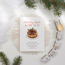 Load image into Gallery viewer, 2033 Christmas Brunch Invite, Friendsmas Bake & Brunch Party, Editable Digital Download