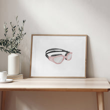 Load image into Gallery viewer, Watercolor swimming art print (Choose your print) 07-336