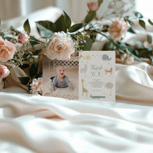 Load image into Gallery viewer, 0306 boho animal birthday Thank you card