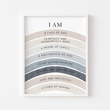 Load image into Gallery viewer, Choose your print - Watercolor Christian kids affirmation art print 07-26413