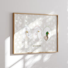 Load image into Gallery viewer, Watercolor whimsical silly goose art print 2 07-276