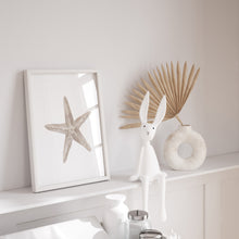 Load image into Gallery viewer, Coastal beige star fish art print 07-119