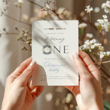 Load image into Gallery viewer, 0307 little captain birthday invitation