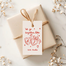 Load image into Gallery viewer, 08012 Funny 6 7 Hand-Drawn Valentine Gift Tag Template, Funny Kids, Digital Download