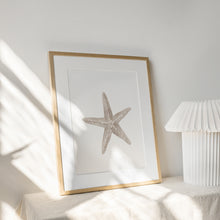 Load image into Gallery viewer, Coastal beige star fish art print 07-119