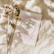 Load image into Gallery viewer, Corjl editable pink tolie de jouy baby shower invitation template 2015