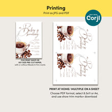 Load image into Gallery viewer, 2023 coffee a baby is brewing invite template