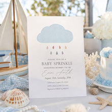 Load image into Gallery viewer, Watercolor Rainbow Baby Sprinkle Invitation, Whimsical Editable Template 2045