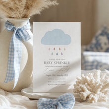 Load image into Gallery viewer, Watercolor Rainbow Baby Sprinkle Invitation, Whimsical Editable Template 2045