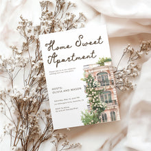 Load image into Gallery viewer, 2035 Home Sweet Apartment Housewarming Party Invite, Moving Announcement, digital download
