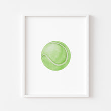 Load image into Gallery viewer, watercolor tennis individual art print 07-277