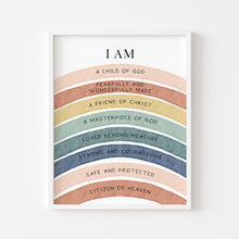 Load image into Gallery viewer, Choose your print - Watercolor Christian kids affirmation art print 07-26413