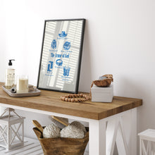 Load image into Gallery viewer, Blue Western Cowboy the armor of God art print