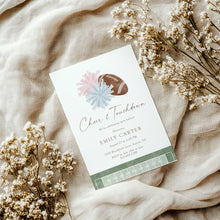 Load image into Gallery viewer, 2032 Cheer & Touchdown Sports Football Baby Shower Invite, Editable Template, Digital Download