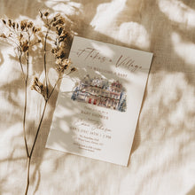 Load image into Gallery viewer, 2024 Winter Baby Shower Invitation, It Takes a Village Theme, Christmas Holiday Baby Shower, Editable Template