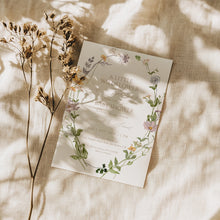 Load image into Gallery viewer, 2025 little wild flower fall baby shower invitation template