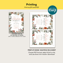 Load image into Gallery viewer, 2033 Editable Christmas Party Invite, Secret Santa & Holiday Party Invitation, Digital Download, Friendsmas