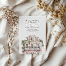 Load image into Gallery viewer, 2035 Pink New Home Celebration Housewarming Party Invite, Moving Announcement, Editable template, Digital Download