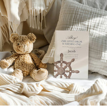 Load image into Gallery viewer, 0307 ship wheel birthday invitation