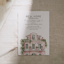 Load image into Gallery viewer, 2035 Pink New Home Celebration Housewarming Party Invite, Moving Announcement, Editable template, Digital Download