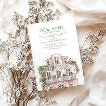 Load image into Gallery viewer, 2035 Pink New Home Celebration Housewarming Party Invite, Moving Announcement, Editable template, Digital Download