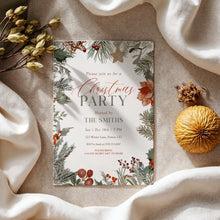 Load image into Gallery viewer, 2033 Editable Christmas Party Invite, Secret Santa & Holiday Party Invitation, Digital Download, Friendsmas