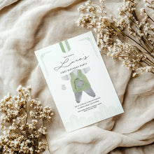 Load image into Gallery viewer, 0304 Green Korean first birthday dol invitation
