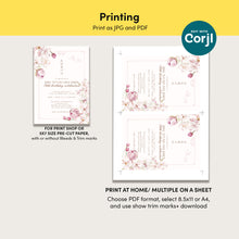Load image into Gallery viewer, 0322 Korean 70th Birthday Invitation, Editable Template with Traditional Design for Chil-Soon, Digital download