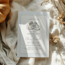 Load image into Gallery viewer, 2018 baby shoes baby shower invitation