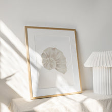 Load image into Gallery viewer, Coastal beige sea shell art print 07-119