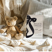 Load image into Gallery viewer, 0318 black bow birthday invitation
