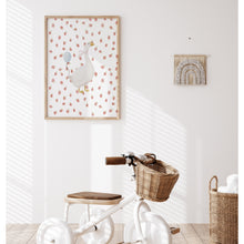 Load image into Gallery viewer, Watercolor whimsical silly goose with strawberry art print 07-276