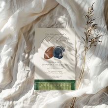 Load image into Gallery viewer, 0325 First Down Football 1st Birthday Invitation Editable Template, Digital Download