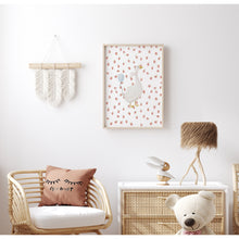 Load image into Gallery viewer, Watercolor whimsical silly goose with strawberry art print 07-276