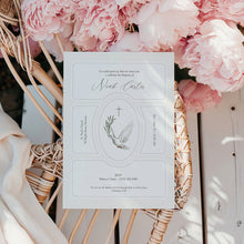 Load image into Gallery viewer, 0501 dove baptism invitation template