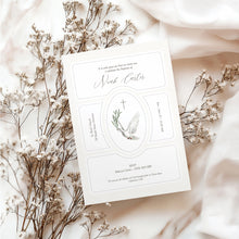 Load image into Gallery viewer, 0501 dove baptism invitation template
