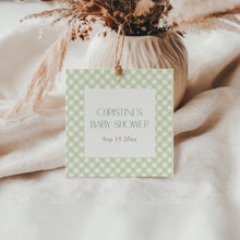 Load image into Gallery viewer, 2019 green pumpkin favor tag template