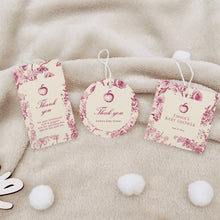 Load image into Gallery viewer, 2019 Burgundy pumpkin favor tag template