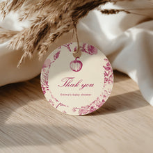 Load image into Gallery viewer, 2019 Burgundy pumpkin favor tag template