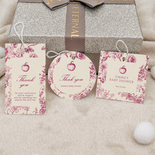 Load image into Gallery viewer, 2019 Burgundy pumpkin favor tag template