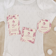 Load image into Gallery viewer, 2019 Burgundy pumpkin favor tag template